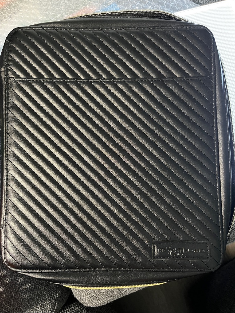The Happy Planner Black Quilted Zip Binder Case